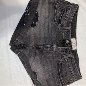 Free people size 27 black shorts